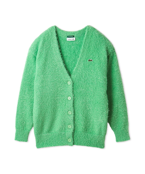 LACOSTE/ラメニットカーディガン