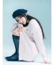 LACOSTE/ラメニットカーディガン