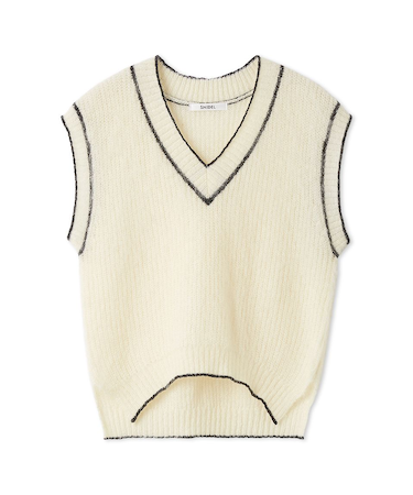 オーバーサイズニットベスト