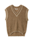オーバーサイズニットベスト