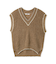 オーバーサイズニットベスト