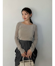 カップインベロアカットソー