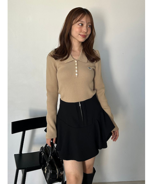 レイヤードフリルミニスカショーパン