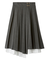 プリーツレイヤードミディスカート