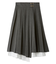 プリーツレイヤードミディスカート