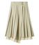 プリーツレイヤードミディスカート