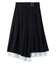 プリーツレイヤードミディスカート