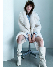 ボアロングコート