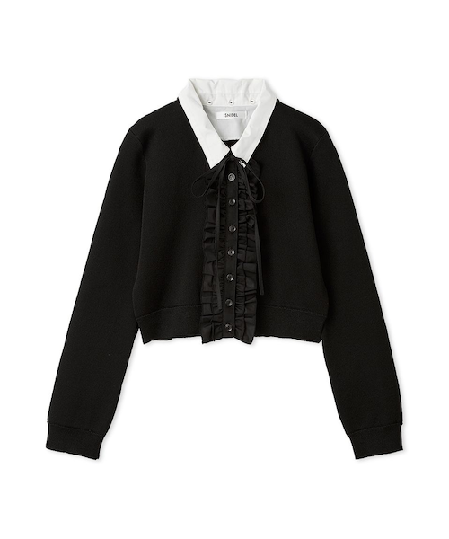 フリルニットカーディガン｜スナイデルの通販｜&mall（アンドモール