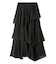Sustainableプリーツティアードロングスカート