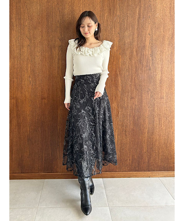 エンブロイダリースカート