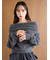 【HIGH QUALITY】フォックスカシミヤオフショルプルオーバー