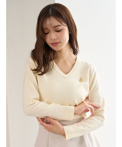 リボンベアスキッパーニットプルオーバー｜スナイデルの通販｜&mall