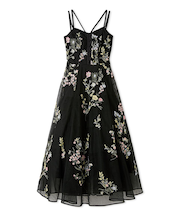 エンブロイダリーチュールドレス