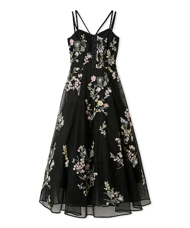 エンブロイダリーチュールドレス