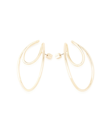 ラウンドフープピアス