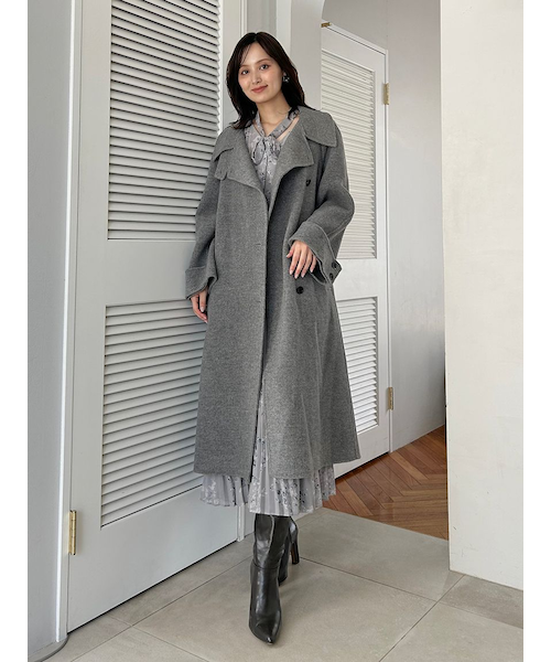 ♡新品♡ウールリバーバルマカンコート♡ HIGH QUALITY】バルマカンリバーコート｜スナイデルの通販｜&mall