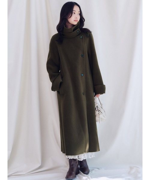 ♡新品♡ウールリバーバルマカンコート♡ HIGH QUALITY】バルマカンリバーコート｜スナイデルの通販｜&mall