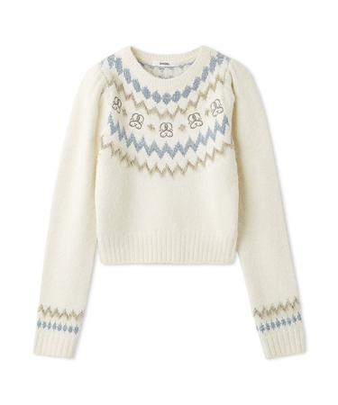 Sustainableノルディックニットプルオーバー