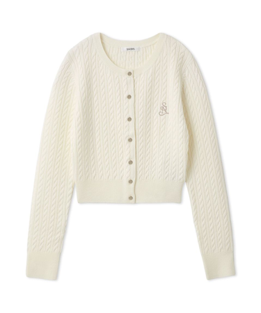 メタルボタンニットカーディガン