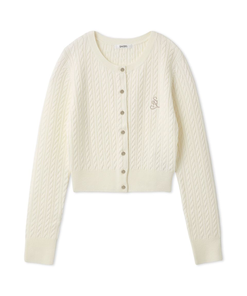 メタルボタンニットカーディガン