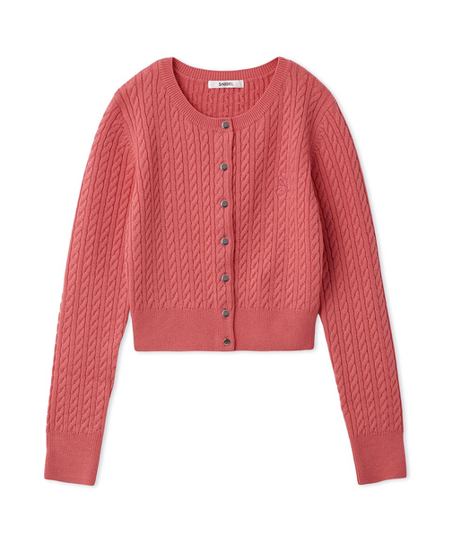 メタルボタンニットカーディガン