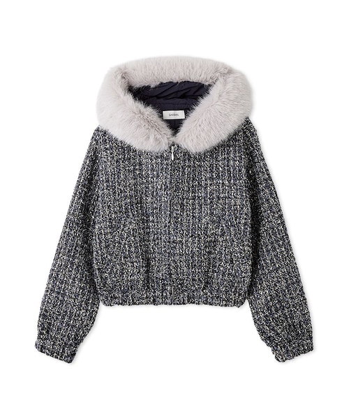 ファー付きツイードブルゾン｜スナイデルの通販｜&mall（アンドモール