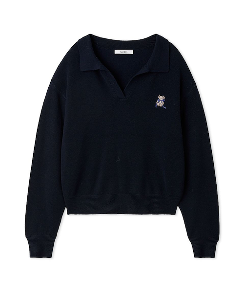 リボンベアスキッパーニットプルオーバー｜スナイデルの通販｜&mall