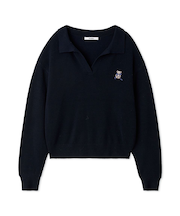 リボンベアスキッパーニットプルオーバー