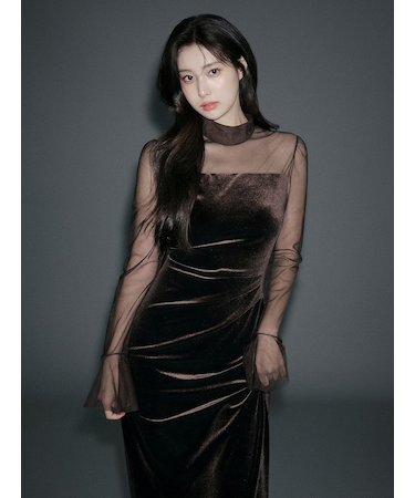 シアードッキングベロアドレス【カンヘウォン着用】