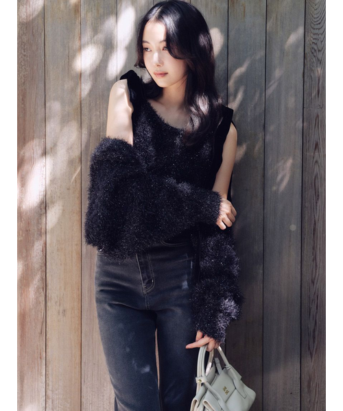 スナイデル　ラメニットアンサンブルプルオーバー ラメニットアンサンブルプルオーバー【カンヘウォン着用】｜スナイデル