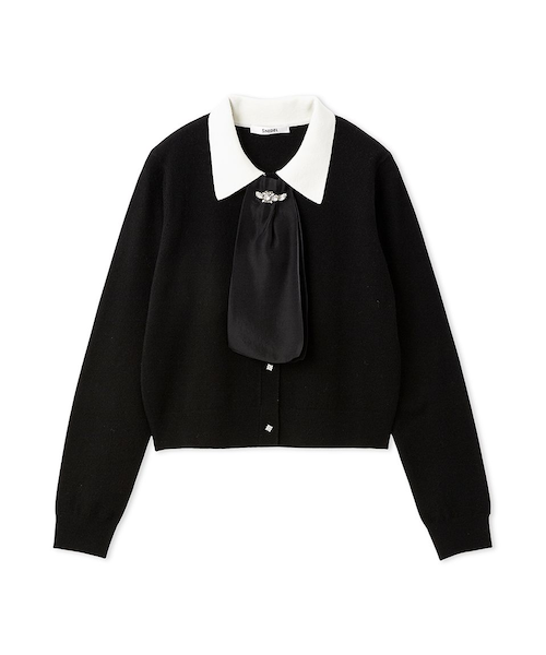 フリルニットカーディガン｜スナイデルの通販｜&mall（アンドモール