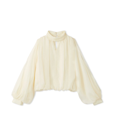 スリットスリーブブラウス