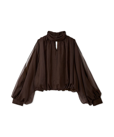 スリットスリーブブラウス