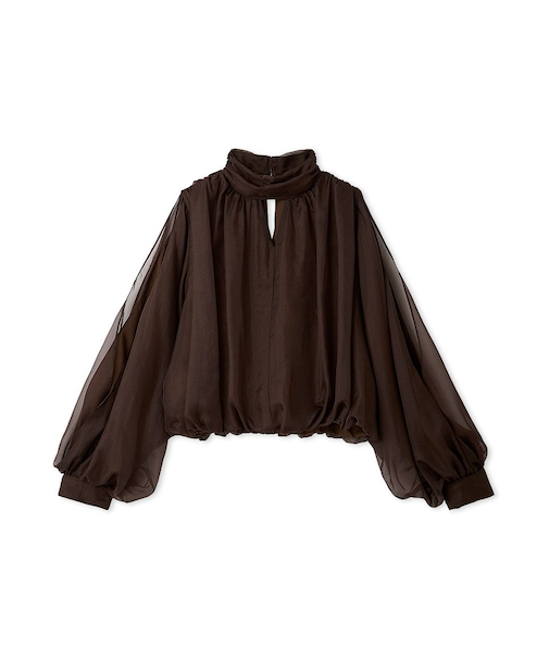 スリットスリーブブラウス