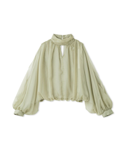 スリットスリーブブラウス