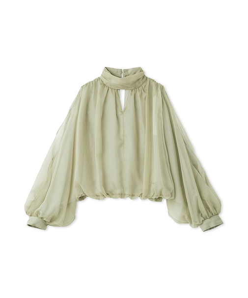 スリットスリーブブラウス