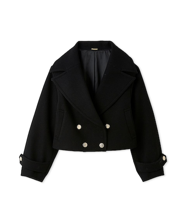 ビッグカラーショートコート