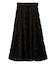 Sustainableデコラティブシフォンフレアスカート