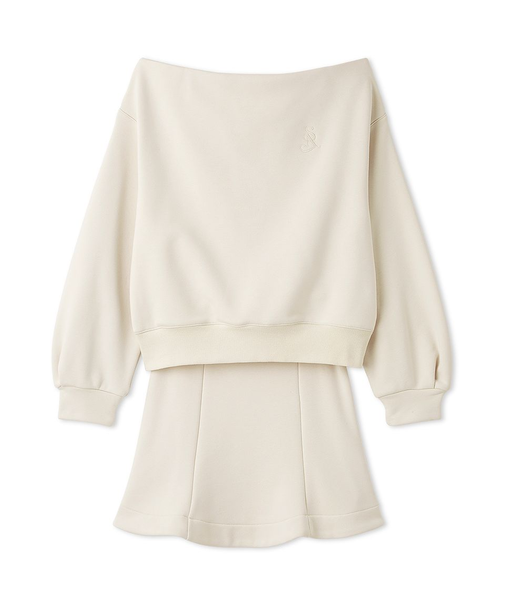 Sustainableオフショルスウェットミニセット