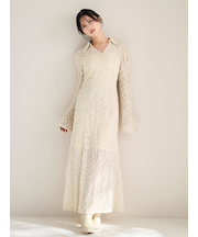 カットレースワンピース