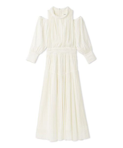 コールドショルダーロングワンピース