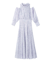 コールドショルダーロングワンピース