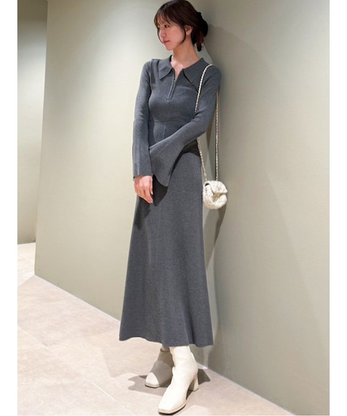 Sustainableスキッパーニットワンピース｜スナイデルの通販｜&mall