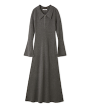 Sustainableスキッパーニットワンピース