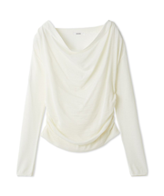 ドレープニットトップス