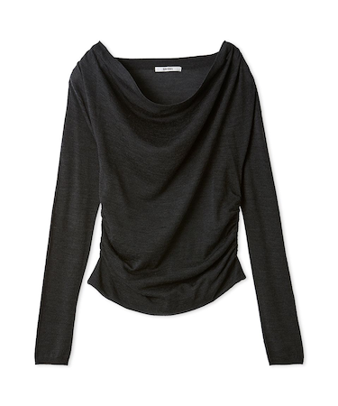 ドレープニットトップス