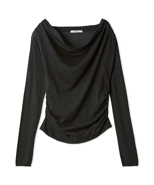 ドレープニットトップス