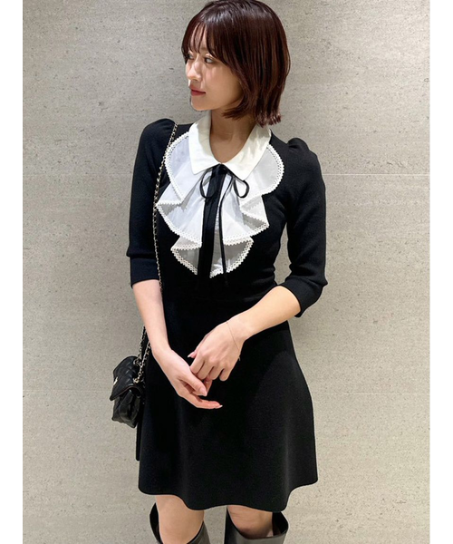 ラッフルミニニットワンピース｜スナイデルの通販｜&mall（アンド