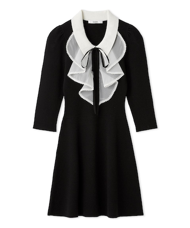 ラッフルミニニットワンピース